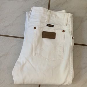 WRANGLER White Cowboy Cut Jeans
